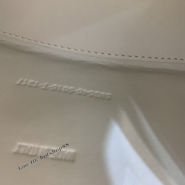 Balenciaga專櫃爆款手提肩背女包 巴黎世家升級版冰白B扣xs小號Hourglass沙漏包 fyj1028